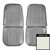 1970 Chevelle; Front Bucket Seat Covers; White