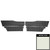 1970 Chevrolet Impala Hardtop White Rear Door Panels