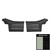 1970 Cutlass Supreme Convertible Pre-Assembled White/Black Rear Door Panels