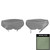 1970 Camaro, Firebird; Front Bucket Seat Head Rest Covers; Dark Metallic Green