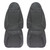 1970-71 Dodge Challenger; Front Bucket Seat Covers; Black