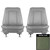 1971 Chevrolet Chevelle Jade Green Front Bucket Seat Covers