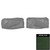 1971-1972 Chevrolet Impala Dark Green Bench Seat Head Rest Covers