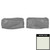 1971-1972 Chevrolet Impala White Bench Seat Head Rest Covers