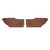 1971 Oldsmobile Cutlass Supreme Hardtop Sienna Brown Rear Door Panels