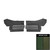 1971 Oldsmobile Cutlass Supreme Convertible Dark Green Rear Door Panels