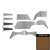 1962-64 Impala, Bel Air; 4 Door Wagon; Cargo Cover Set; Saddle