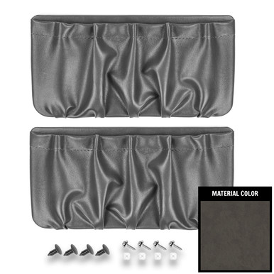 Interior Map Pockets 1977-1979 GM Truck/Blazer/Jimmy/Suburban Gray Vinyl Door Panel Map ...