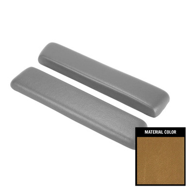 New Black Front Arm Rest Pads For 1968-1972 GM A-Body Cars (Chevelle, GTO, 442, GS)