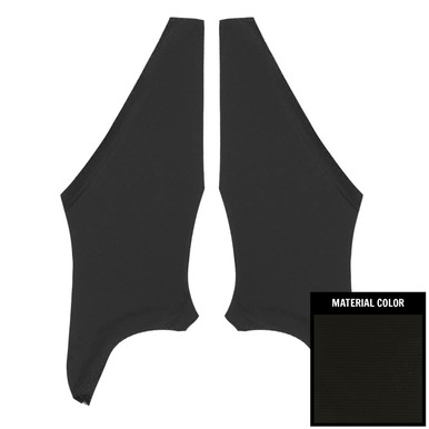 1968-72 Pontiac GTO; 2 Door Hardtop; Perforated Sail Panels; Black