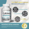 HealthA2Z® Emulsified Calcium | 600 mg Per Serving | 100 Softgels | With 5 mcg (200 IU) Vitamin D3 | Supports Healthy Bones & Teeth | Superior Absorption