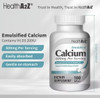 HealthA2Z® Emulsified Calcium | 600 mg Per Serving | 100 Softgels | With 5 mcg (200 IU) Vitamin D3 | Supports Healthy Bones & Teeth | Superior Absorption