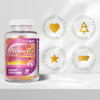 HealthA2Z® Women's Multivitamin Gummies | Peach, Orange & Strawberry Flavored | 60 Pieces | For Daily Health & Wellness | Supports Women's Overall Health