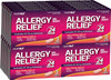 HealthA2Z® Fexofenadine Hydrochloride 180mg | Antihistamine for Allergy Relief | 24-Hour Allergy Medicine | 3 Tablets Each in (Pack of 24) | 72 Caplets Total | Value Pack