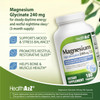 HealthA2Z® Magnesium Glycinate(100% Chelated) 240 mg - 180 Capsules, Supports Daytime Energy, Nighttime Restful Sleep, Stress Relief, Mood Balance, Bone & Muscle Health, and Natural Beauty - High Absorption Formula