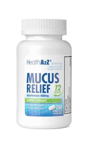 HealthA2Z® Mucus Relief | Guaifenesin 600 mg| NO Benzene