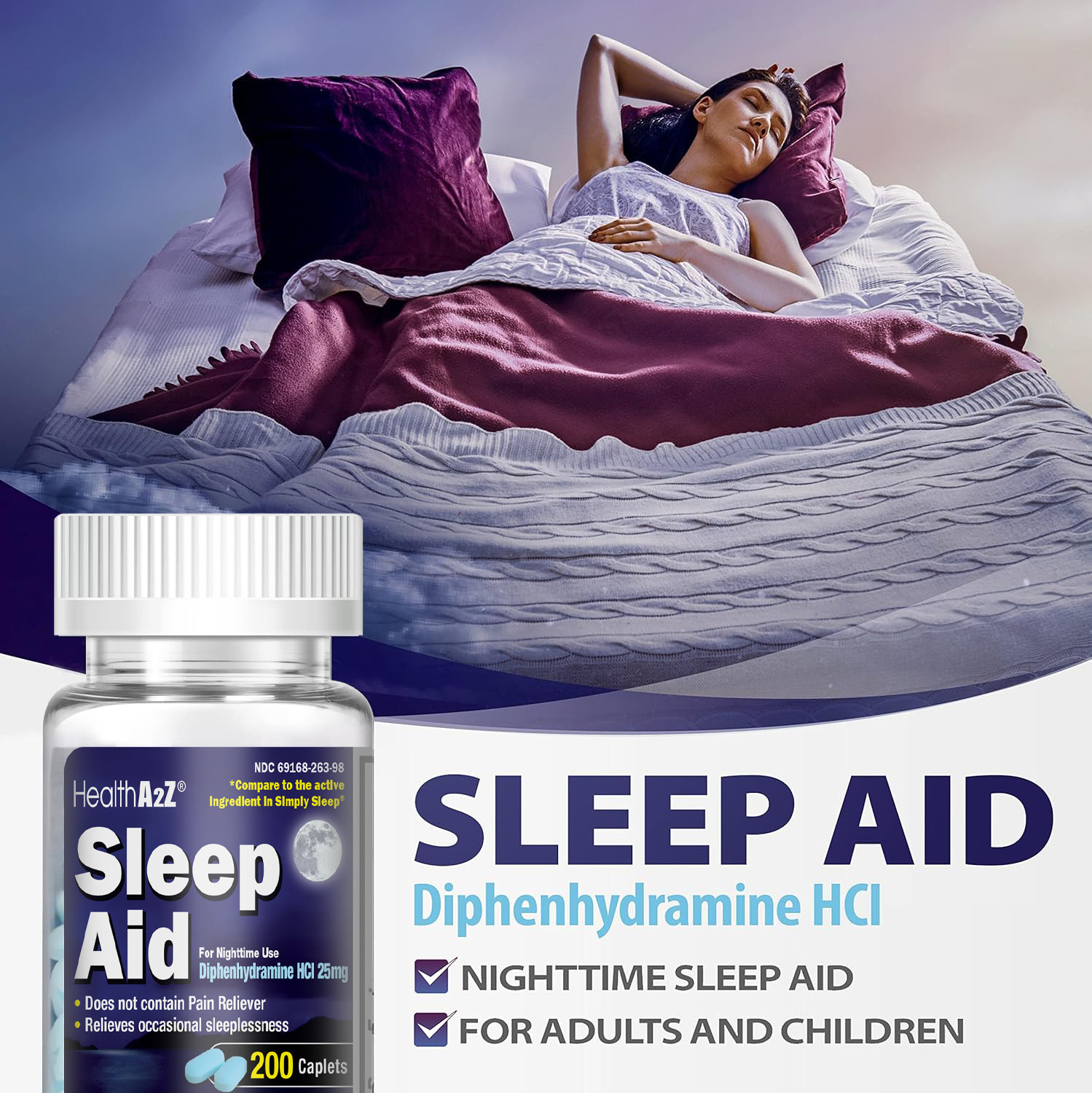 SHE'll SLEEP『Days』 HealthA2Z Sleep Aid, 200 Ct