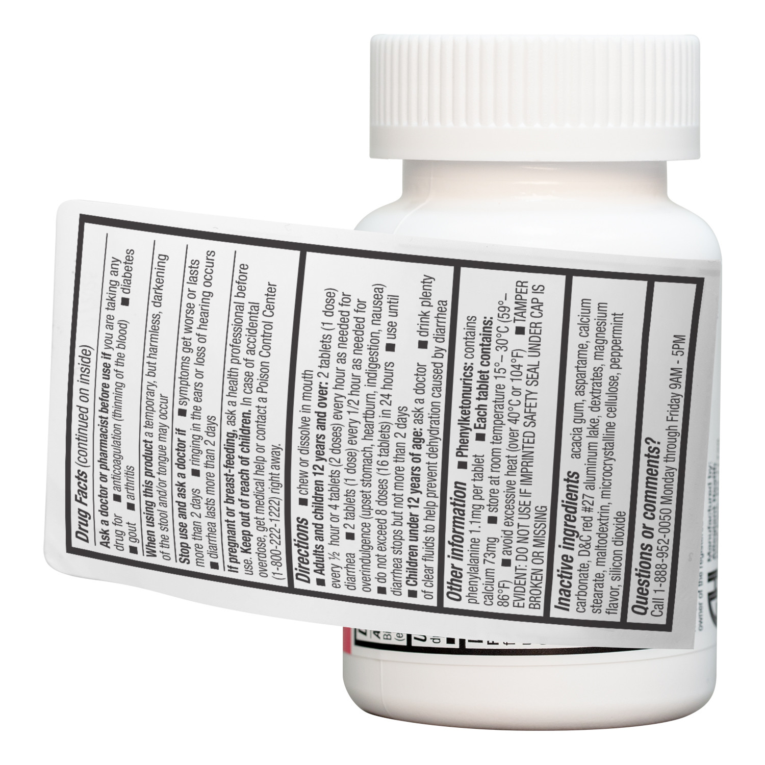健康・医学 SA Medicine 122 123 130 133-148 HealthA2Z® Bismuth | Bismuth Subsalicylate 262mg | Multi-Symptom