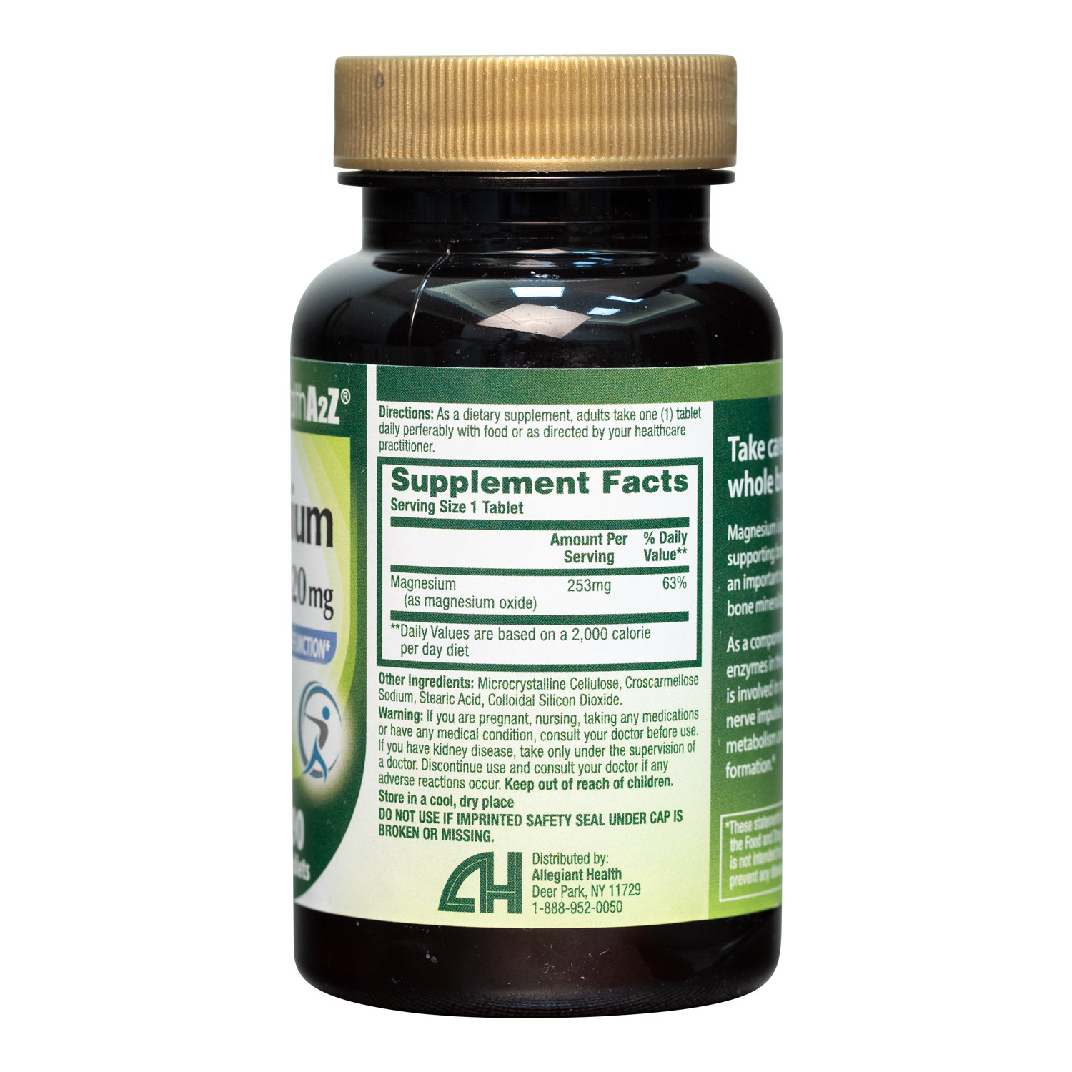 HealthA2Z® Mag Oxide 420mg Tablets, 90 ct