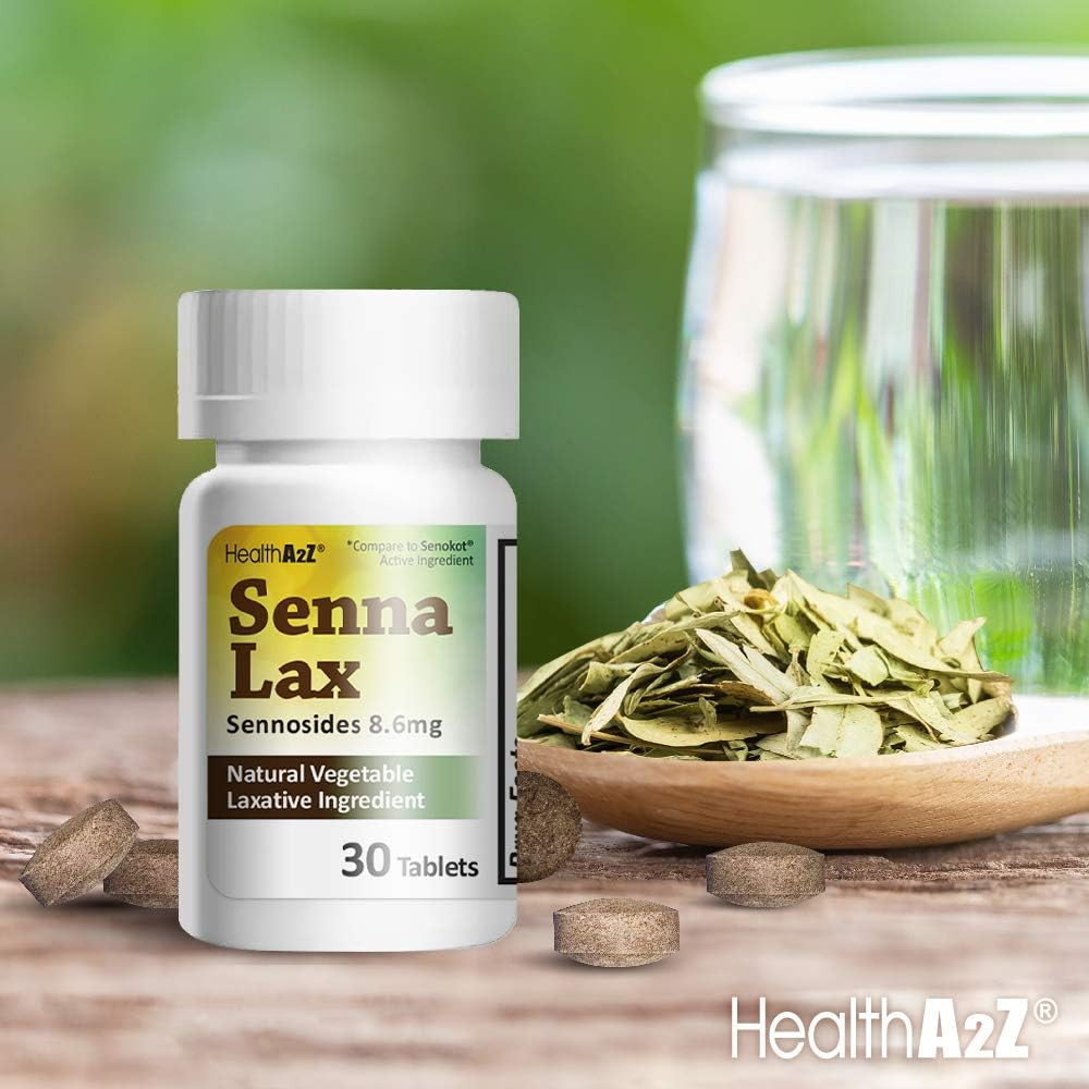 HealthA2Z Senna Laxative | Sennoside 8.6mg | Compare to Senokot