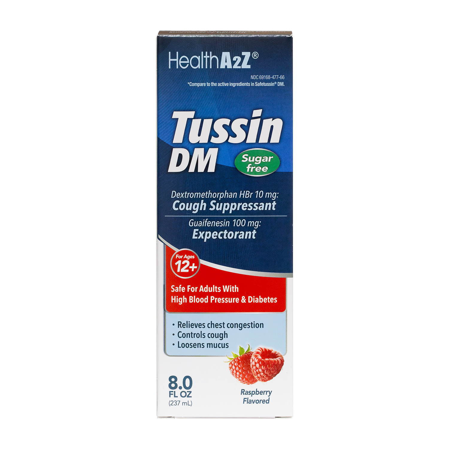HealthA2Z® Tussin DM Sugar Free | Dextromethorphan HBr 20mg