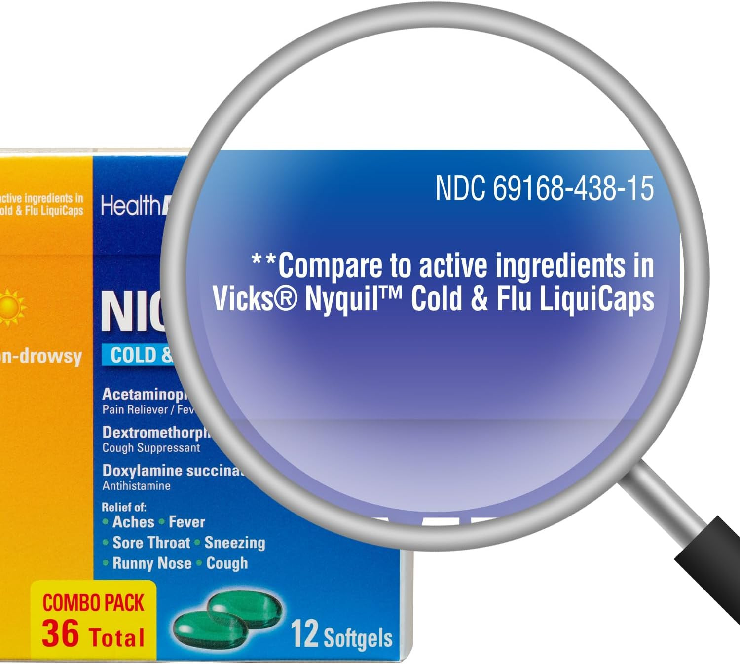 HealthA2Z® Daytime and Nighttime | Cold & Flu Medicine