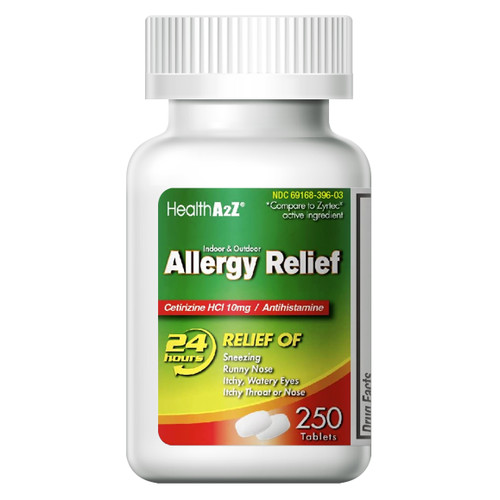 HealthA2Z Allergy Relief, All Day Allergy, Cetirizine HCL