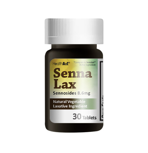 HealthA2Z Senna Laxative, Sennoside 8.6mg, Compare to Senokot Active Ingredient