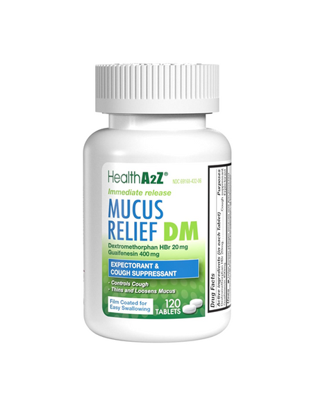 HealthA2Z Mucus Relief DM | 120 Count |