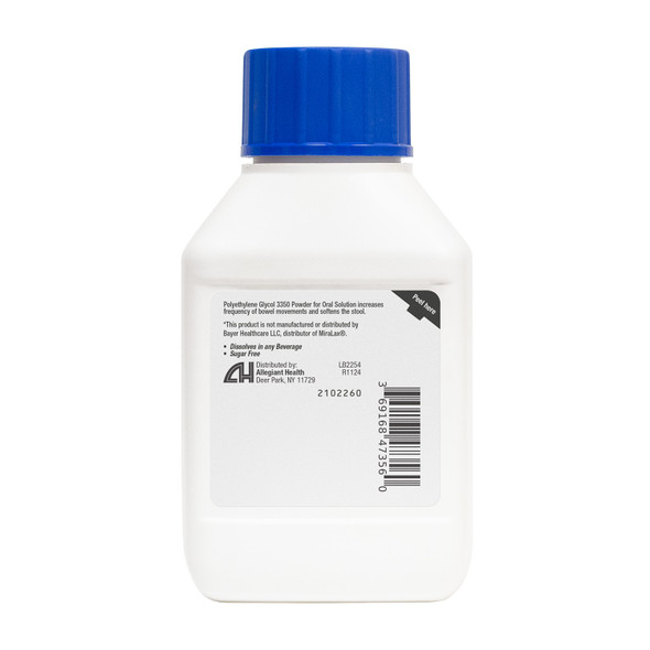 HealthA2Z® Lax Relief | Unflavored Powder/Grit Free | 8.3 OZ (238 g) | Polyethlene Glycol 3350, 17G | Powder for Oral Solution | Osmotic Laxative | Constipational Relief | Softens Stool HealthA2Z® Lax Relief | Unflavored Powder/Grit Free | 8.3 OZ (238 g) | Polyethlene Glycol 3350, 17G | Powder for Oral Solution | Osmotic Laxative | Constipational Relief | Softens Stool