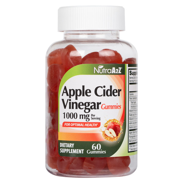 HealthA2Z Apple Cider Vinegar 500mg Gummy 4g, 60 ct