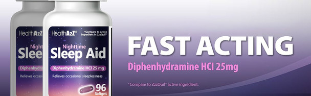 HealthA2Z Nighttime Sleep Aid 96 Softgels