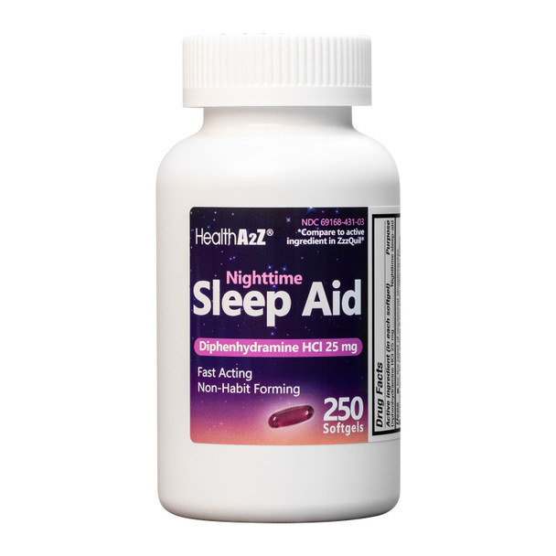 HealthA2Z® Nighttime Sleep Aid 250 Softgels |