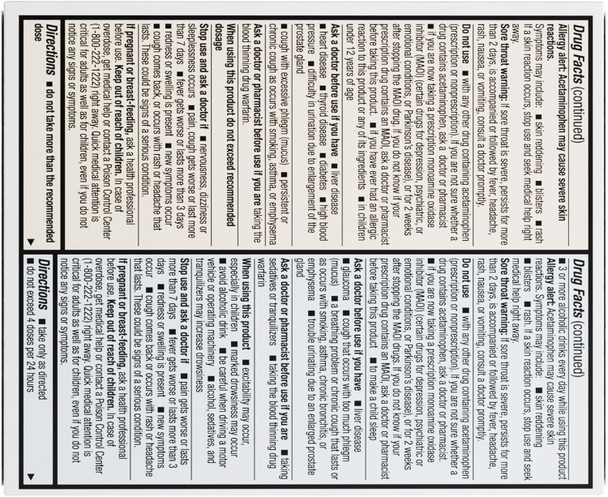 HealthA2Z® Daytime and Nighttime | Cold & Flu Medicine | Decongestant-Free | Powerful Multi-Symptom Daytime and Nighttime Relief | Suitable for Adults with High Blood Pressure (36 Softgels)