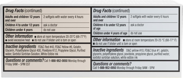 HealthA2Z® Daytime and Nighttime | Cold & Flu Medicine | Decongestant-Free | Powerful Multi-Symptom Daytime and Nighttime Relief | Suitable for Adults with High Blood Pressure (36 Softgels)