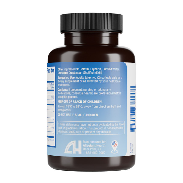 HealthA2Z® Antarctic Krill Oil | 1000 mg Per Serving | 60 Softgels | With Omega-3 & Astaxanthin | Supports Heart Health | Greater Absorption