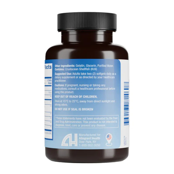 HealthA2Z® Antarctic Krill Oil | 1000 mg Per Serving | 60 Softgels | With Omega-3 & Astaxanthin | Supports Heart Health | Greater Absorption
