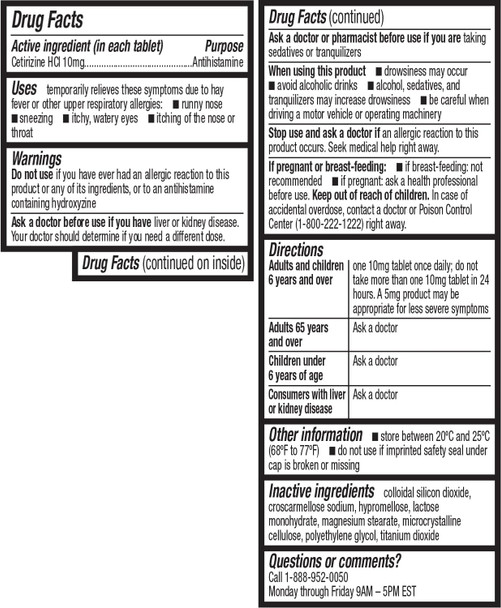 HealthA2Z® Allergy Relief | Cetirizine 10mg | 24 Packs of 45 Tablets Each (1080 Tablets) | All Day Allergy Relief | Indoor & Outdoor | Relief from Itchy Throat, Sneezing, Runny Noses | Value Pack