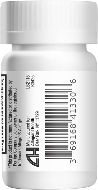 HealthA2Z Fexofenadine Hydrochloride 180mg | Antihistamine | Value Pack | 24-Hour Antihistamine for Allergy Relief | 30 Count (Pack of 24) | 720 Total Capelets