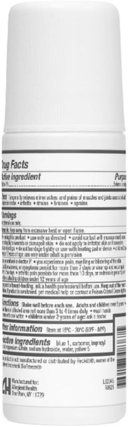 HealthA2Z® Cold Roll-On | Pain Relieving Gel | Menthol 4% External Analgesic | 2.5 OZ | 74 mL | Temporary Relieves Minor Aches and Pains of Muscle