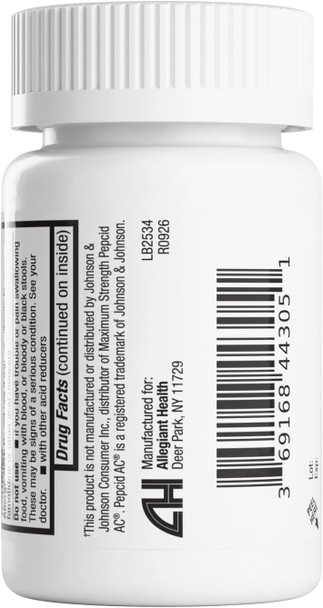 HealthA2Z® Famotidine 20mg Acid Reducer, Max Strength, Dye Free, 500 Count