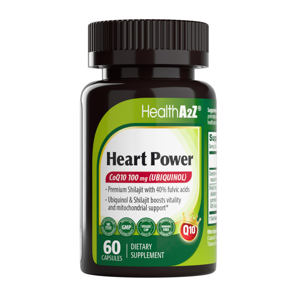 HealthA2Z Heart Power CoQ10 100 mg (Ubiquinol), 60ct