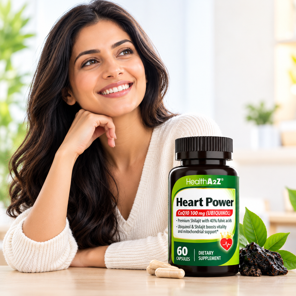 HealthA2Z Heart Power CoQ10 100 mg (Ubiquinol), 60ct