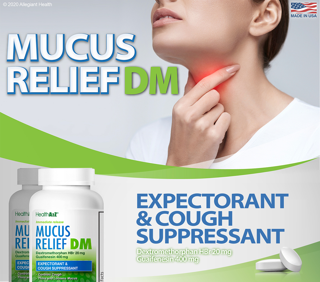HealthA2Z Mucus Relief DM, 200 Tablets
