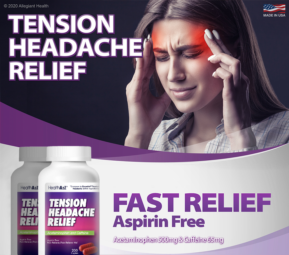 HealthA2Z Tension Headache Relief, Compare to Excedrin Active