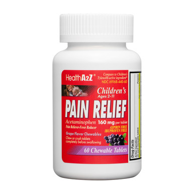 HealthA2Z® Children's Chewable Pain Relief | Acetaminophen 160mg HealthA2Z® Children's Chewable Pain Relief | Acetaminophen 160mg