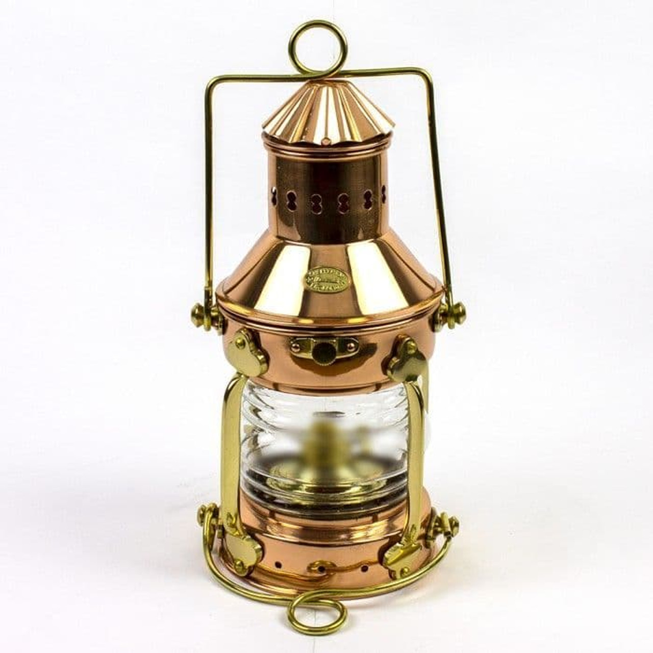 Nauticalia Copper Electric 240v Anchor Lamp 27cm