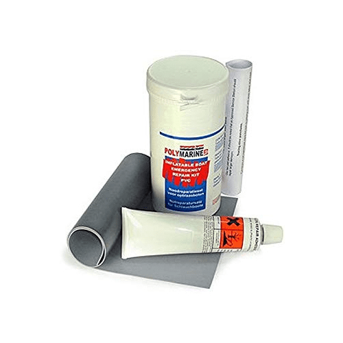 PVC Inflatable Boat Repair Kit - Grey Glue and Patches