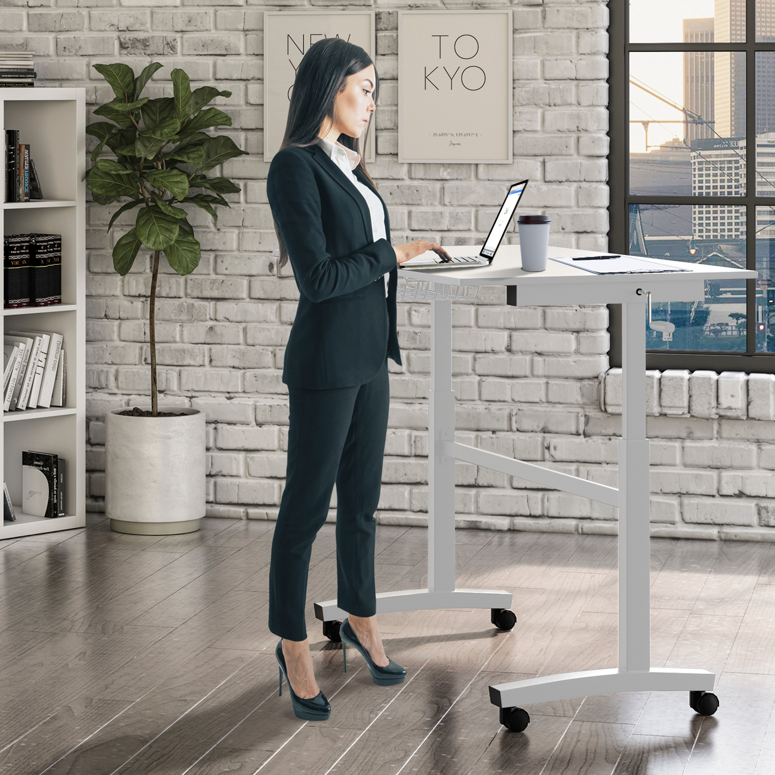 atlantic height adjustable desk