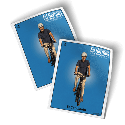 El Candidato (3.6" x 4.5" Vinyl Sticker -- Pack of Two!)